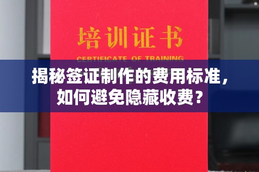 惠水揭秘签证制作的费用标准，如何避免隐藏收费？