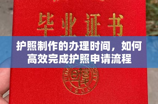 惠水护照制作的办理时间，如何高效完成护照申请流程