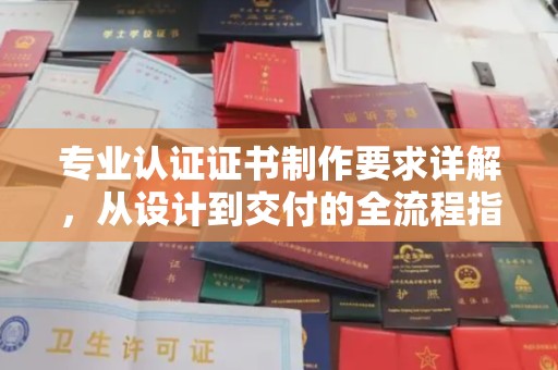 惠水专业认证证书制作要求详解，从设计到交付的全流程指南