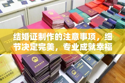 惠水结婚证制作的注意事项，细节决定完美，专业成就幸福