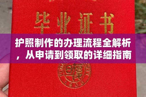惠水护照制作的办理流程全解析，从申请到领取的详细指南