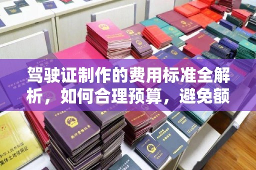 惠水驾驶证制作的费用标准全解析，如何合理预算，避免额外支出
