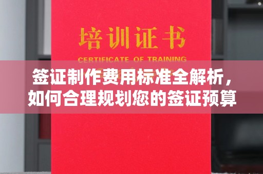 惠水签证制作费用标准全解析，如何合理规划您的签证预算？